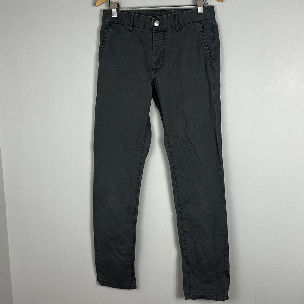 Grown & Sewn The Independent Slim Fit Grey Pants Mens Size 31 USA Button Fly - Picture 13 of 13
